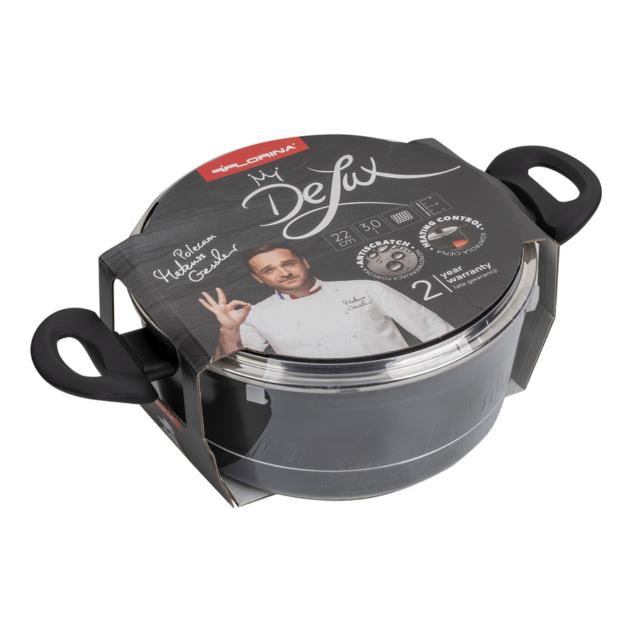 Garnek aluminiowy Florina Delux by Mateusz Gessler 22 cm 3 l