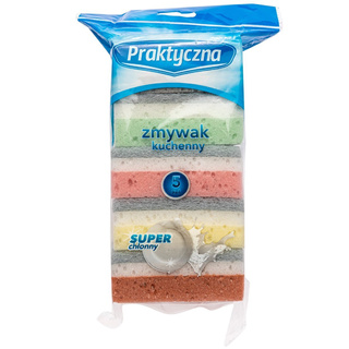 2x ZMYWAK KUCHENNY PRAKYCZNA PROSTOKĄTNY 5 SZT