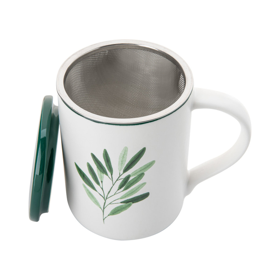 Kubek do zaparzania ziół z pokrywką Florina Jungle 410 ml