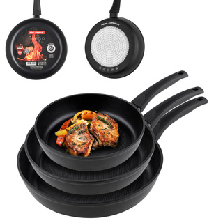 Zestaw trzech patelni nieprzywierających Florina Fuego 20 24 i 28 cm