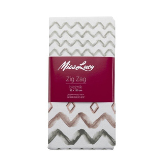 Bieżnik Miss Lucy Zig Zag 35 x 130 cm