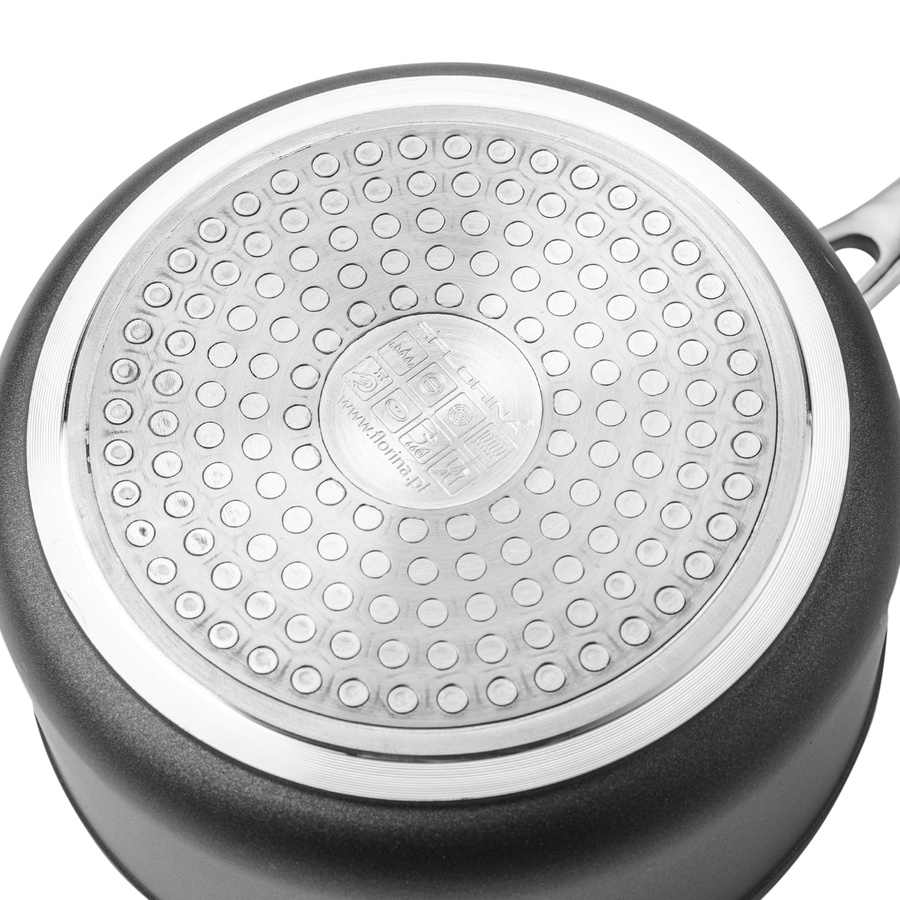 Rondel aluminiowy z pokrywką na indukcję i gaz Florina Stix 1,2 l