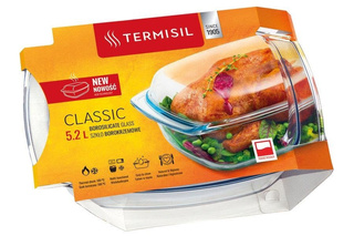 Zestaw naczynie żaroodporne Termisil 5,2 L + rękawica i łapka Miss Lucy Pepper