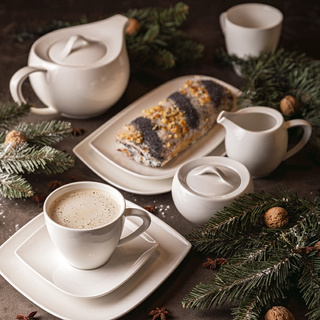 Filiżanki ze spodkiem Florina Moss komplet 6/12