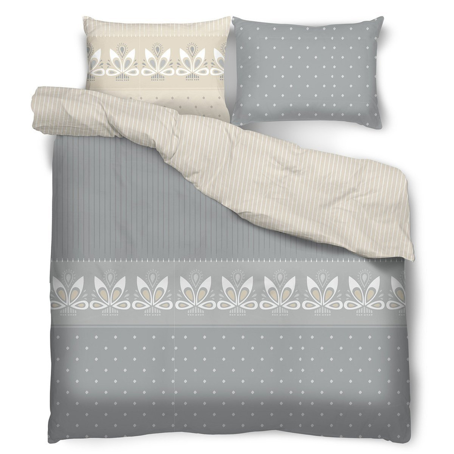 Komplet pościeli Miss Lucy Organic Camellia 160 x 200 cm / 2 x 70 x 80 cm bawełna 