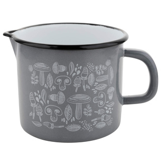 Kubek emaliowany prosty Emalia Polska Pleszew Porcini 12cm 1,24 l
