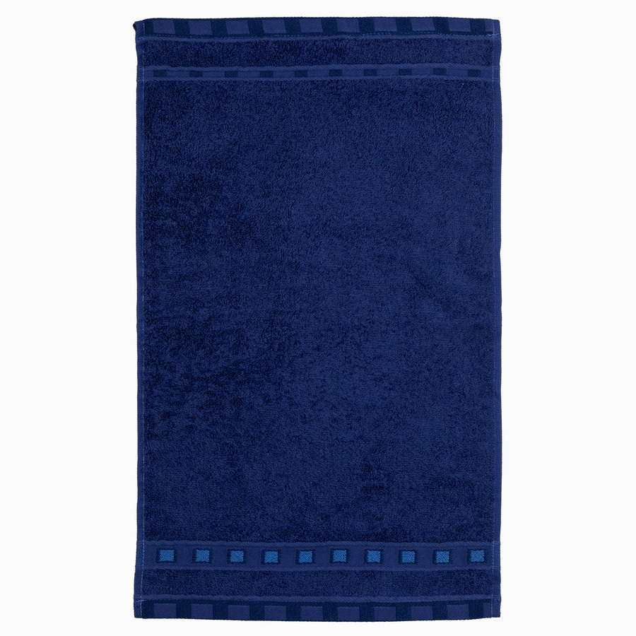 Ręcznik bawełniany Miss Lucy Michael Basic 30x50 cm granatowy