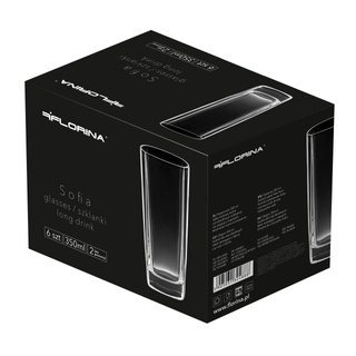 Komplet szklanek long drink Florina Sofia 6 sztuk 350 ml