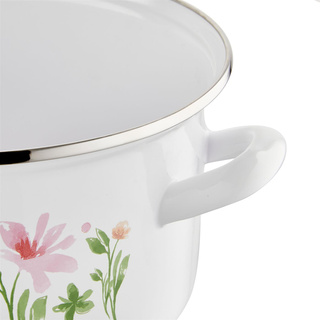 Garnek emaliowany Emalia Polska Pleszew Spring 16 cm 2 l