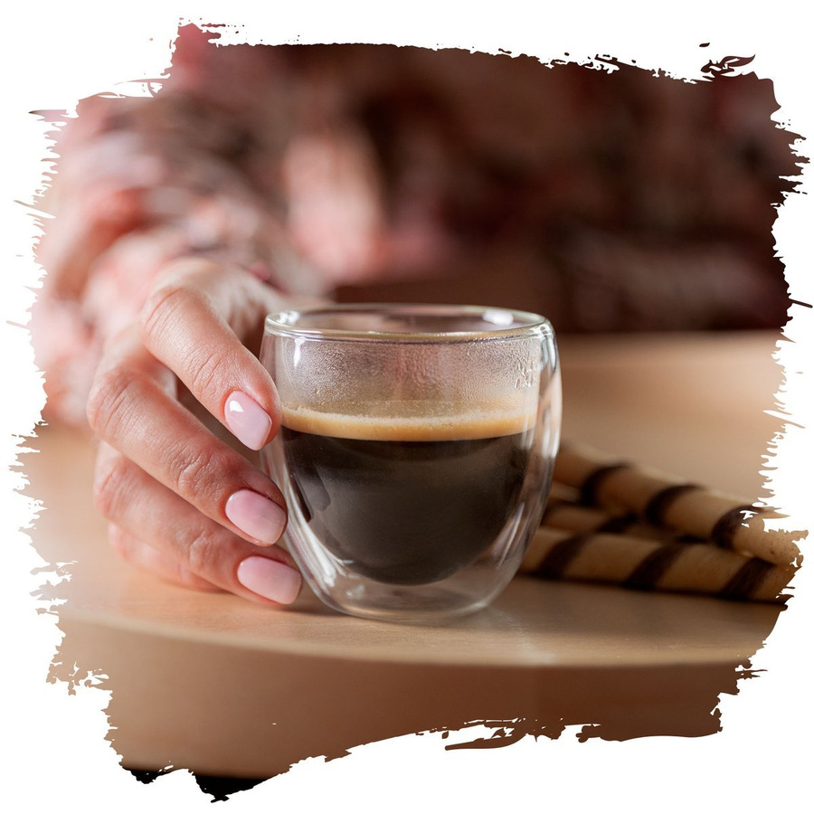 Zestaw 6 sztuk Szklanki termiczne double wall Florina Malachit 100 ml