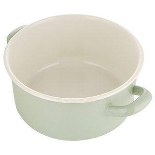 Garnek emaliowany Emalia Polska Pleszew 16 cm zielony