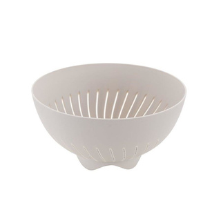 Cedzak durszlak plastikowy Praktyczna 24 cm jasnoszary