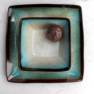 Talerz obiadowy ceramiczny Florina Jadeit 25 cm 