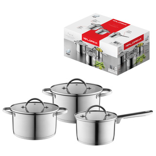 Komplet garnków nierdzewnych Florina Fava 6 elementów