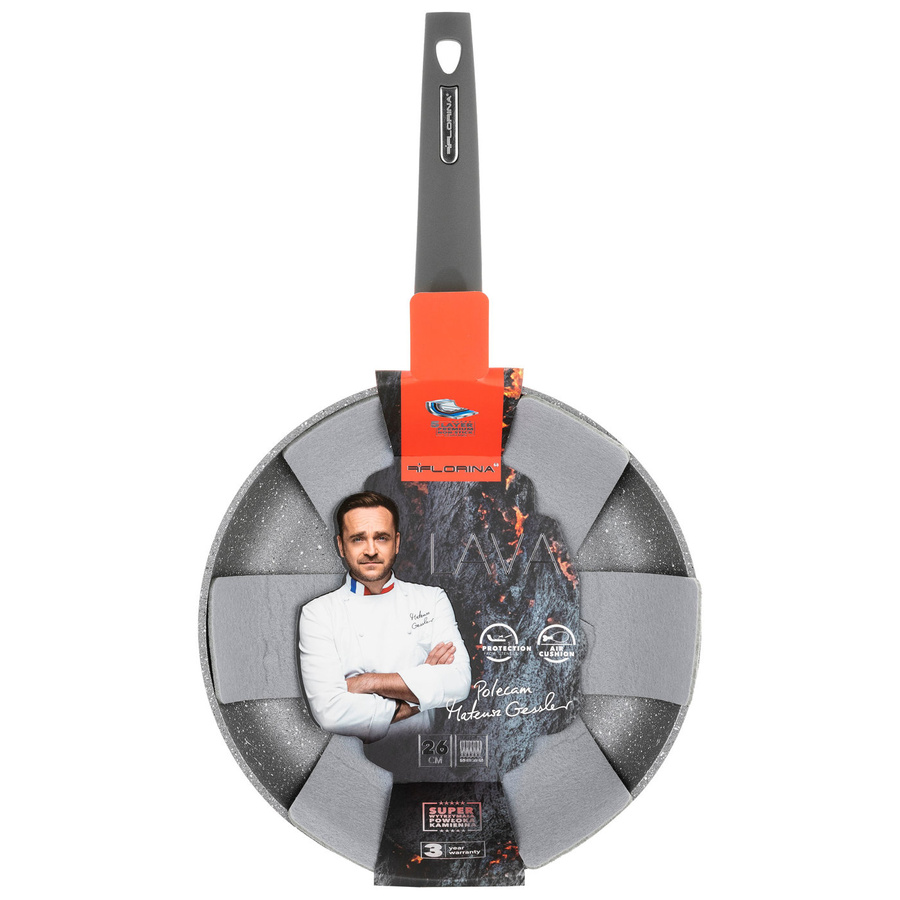 Zestaw garnków i patelni Lava Stone by Mateusz Gessler 2,4 l i 4 l i 26 cm