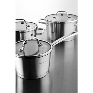 Komplet garnków ze stali nierdzewnej Florina Professional 8 elementów