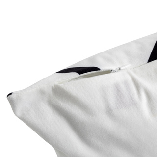 Poszewka na poduszkę w paski Miss Lucy Grid 40x40 cm czarno-biała