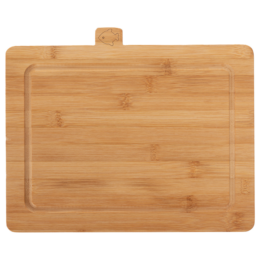 Zestaw 4 desek kuchennych bambusowych ze stojakiem Florina Chef