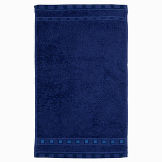 Ręcznik bawełniany Miss Lucy Michael Basic 30x50 cm granatowy