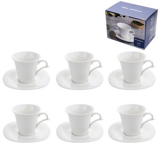 Filiżanki ze spodkiem Bella kpl 6/12 Florina