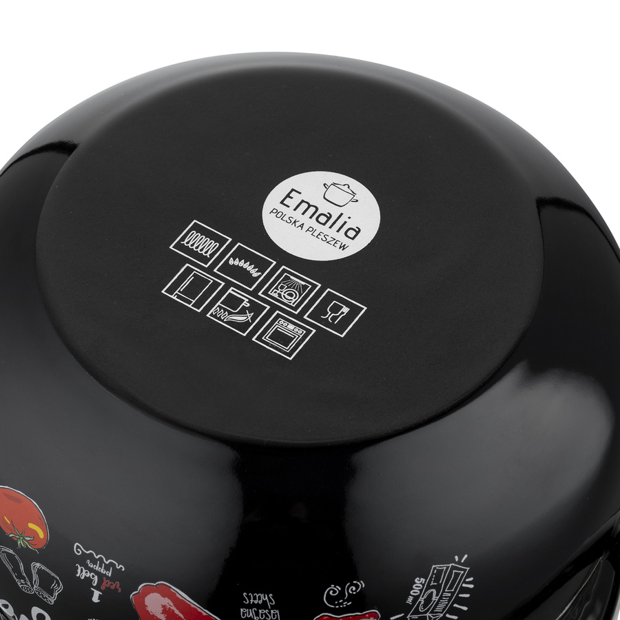 Garnek emaliowany Emalia Polska Pleszew Lasagna 18 cm 3 l