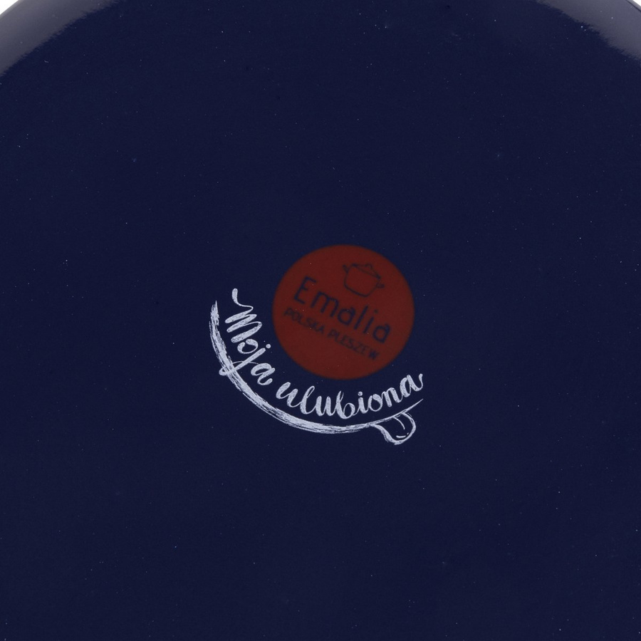 Rondel emaliowany prosty Emalia Polska Pleszew Polino 16cm 1,6l