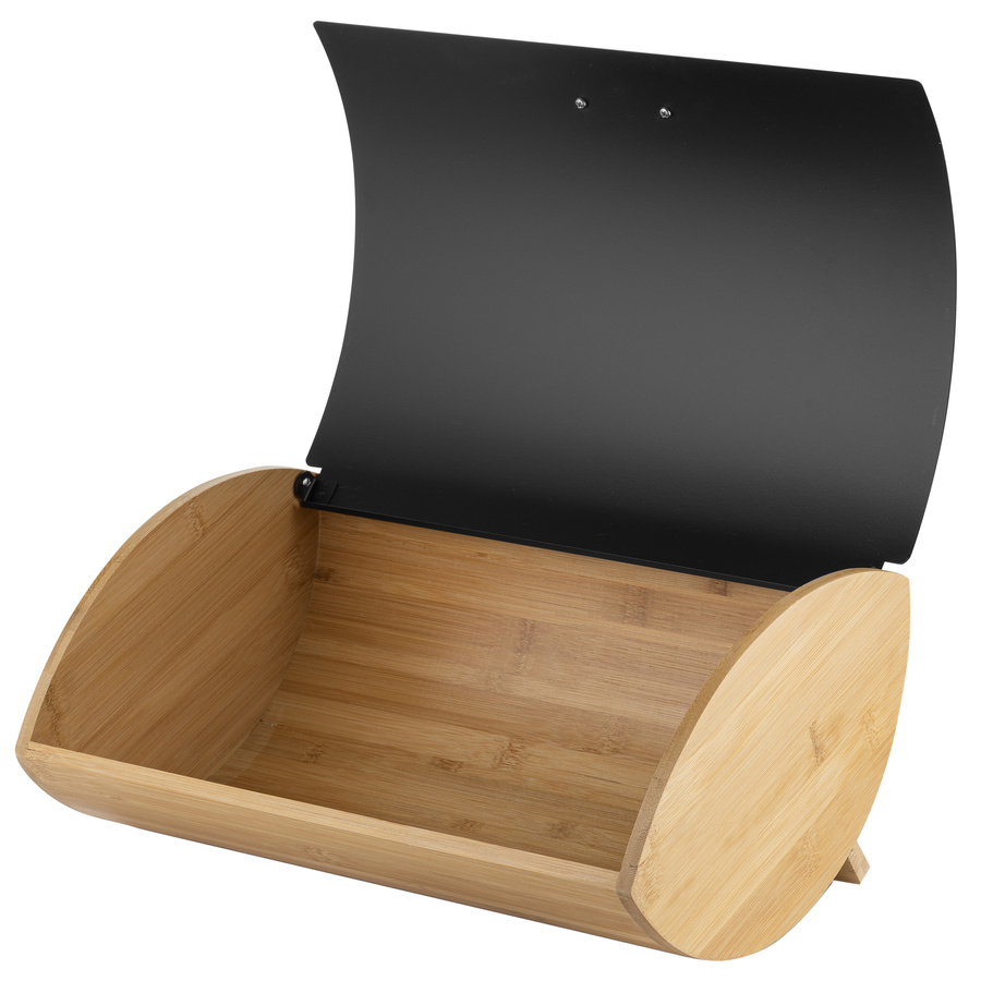 Zestaw kuchenny chlebak i 3 pojemniki na kawę herbatę cukier Florina Elegant czarny