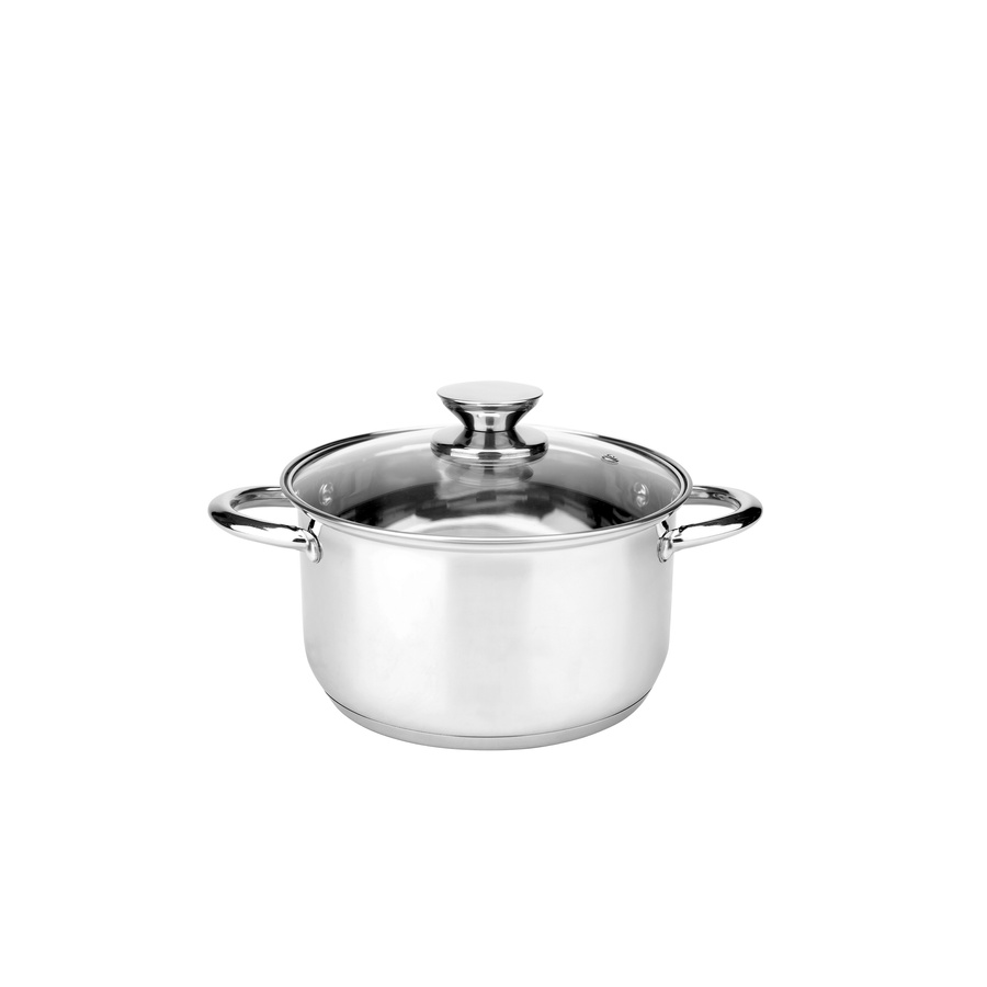 Komplet garnków ze stali nierdzewnej Lary 8 elementów