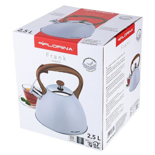Czajnik nierdzewny Florina Frank 2,5 l biały