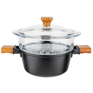 Komplet garnków i patelni z powłoką ceramiczną Florina Natura Line 2,2 l; 2,2l; 4,0 l; 6 l; 26 cm