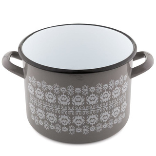 Garnek emaliowany prosty Emalia Polska Pleszew Scandi 20 cm 4,5 l