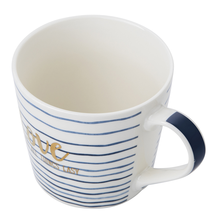 Kubek porcelanowy Florina Sara Blue 400 ml mix dekoracji