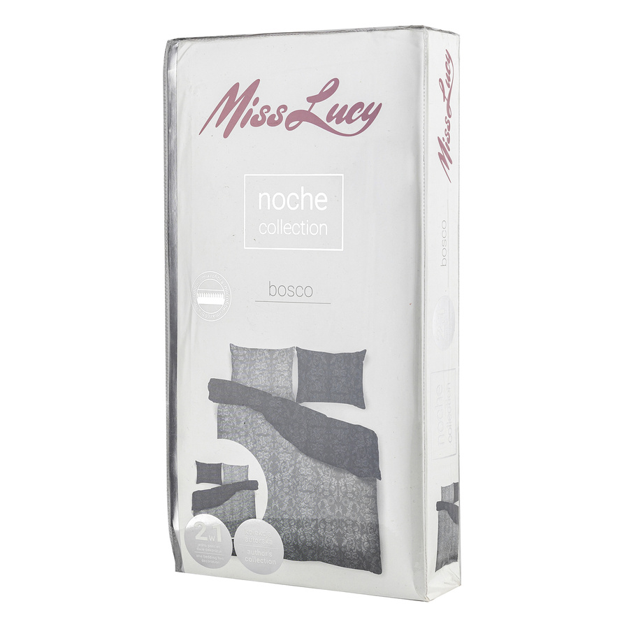 Pościel mikrofibra Miss Lucy Noche Bosco 160x200 cm i 2x70x80 cm