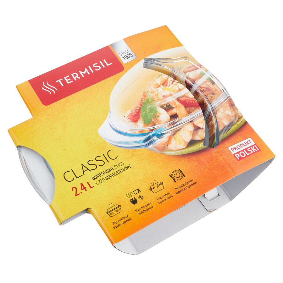 Naczynie żaroodporne Termisil okrągłe 2,4 l