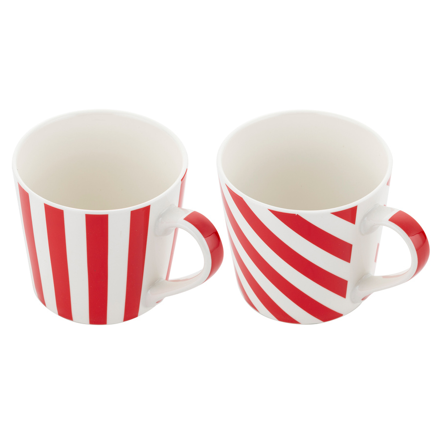 Zestaw kubków prezentowych Florina Scarlet White 400 ml