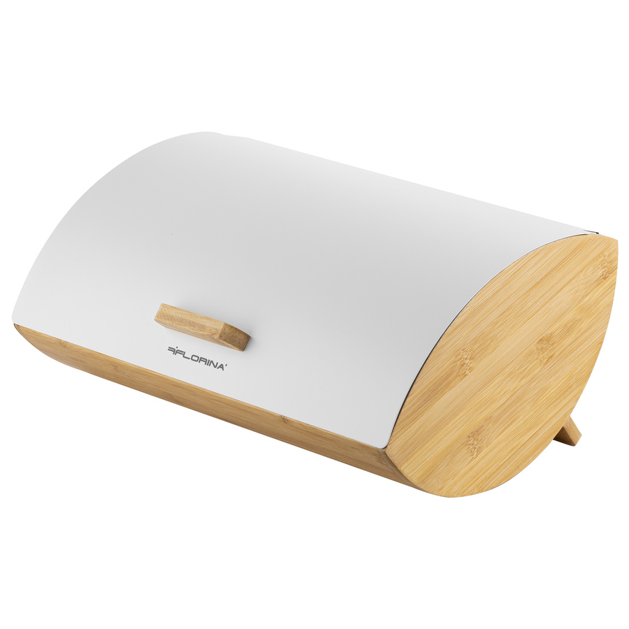 Zestaw kuchenny chlebak i 3 pojemniki na kawę herbatę cukier Florina Elegant biały