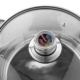 Komplet garnków ze stali nierdzewnej Florina z termometrem Pablo 8 elementów