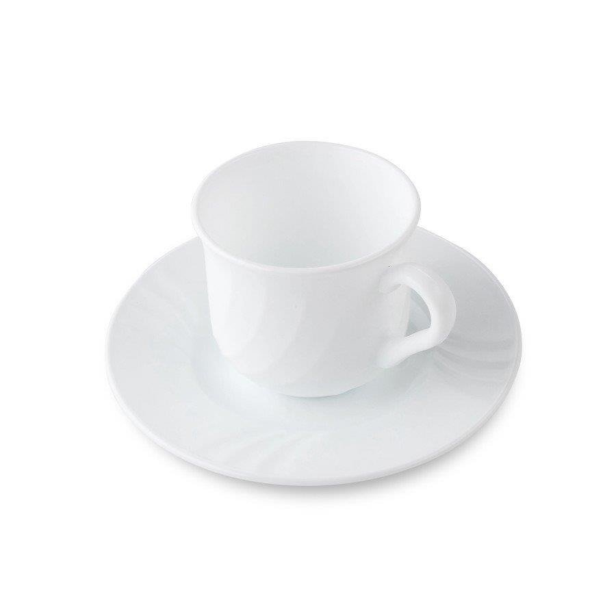 Filiżanki ze spodkiem Bormioli Rocco Ebro 235 ml 6 sztuk 12 elementów