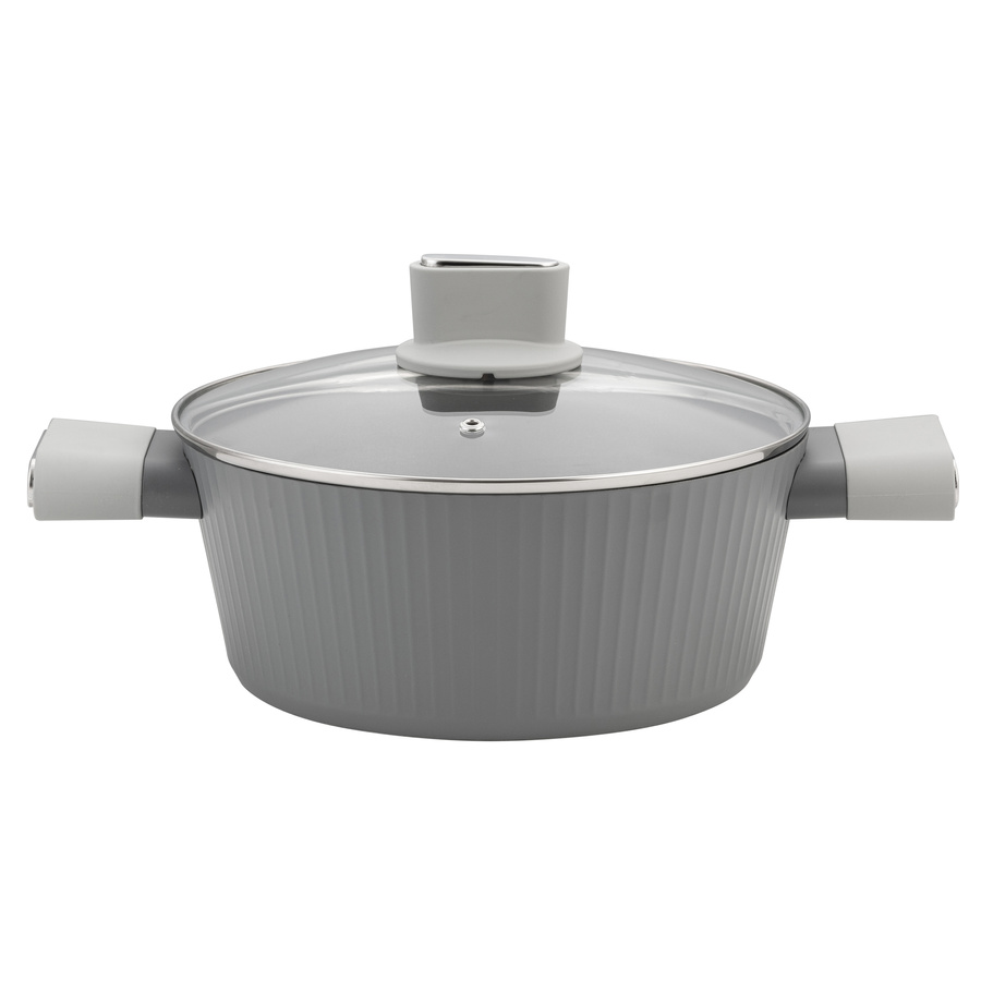 Garnek aluminiowy z pokrywką Florina Serrano 24 cm 3,7 l