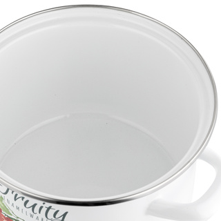 Garnek emaliowany Emalia Polska Pleszew Kalina 22 cm 4,8 l