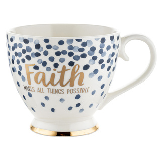 Kubek porcelanowy na nóżce Florina Mare Faith 440 ml