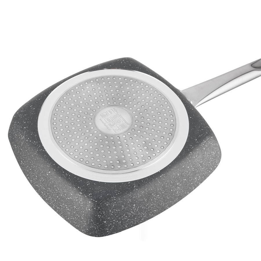 Patelnia aluminiowa grillowa Florina Onyx 24x24 cm