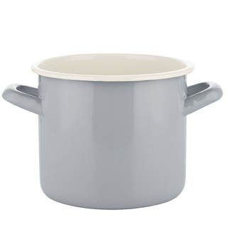 Garnek emaliowany Emalia Polska Pleszew Forte szary 3l