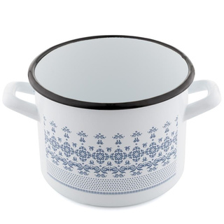 Garnek emaliowany Emalia Polska Pleszew Majolica 16cm 2,2 l