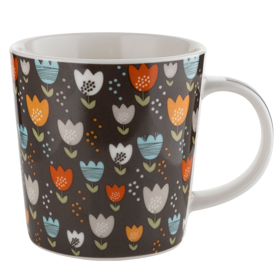 Kubek porcelanowy do kawy i herbaty Florina Funny 400 ml mix dekoracji