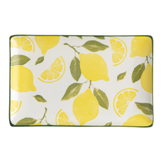 Talerz podłużny porcelanowy Florina Limoncella 25x16x3 cm