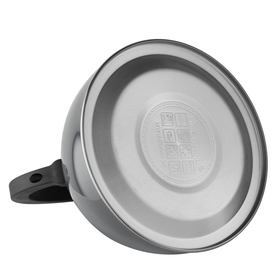 Czajnik ze stali nierdzewnej Florina Brillo ciemnoszary 2,5 l