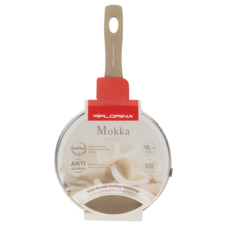 Rondel aluminiowy Florina Mokka 18 cm 1,5 l