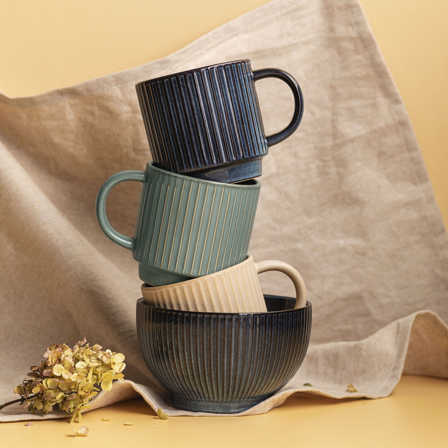 Salaterka ceramiczna Florina Janes 14 cm zielona