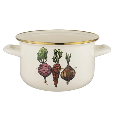 Garnek emaliowany warzywka 22 cm 6l
